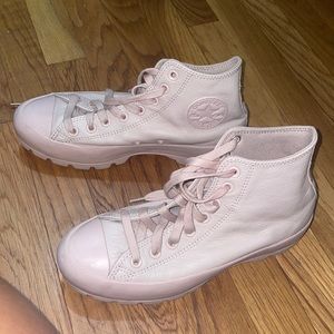 Chuck Taylor leather platform converse